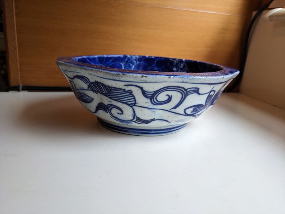 染付　ベロ藍　骨董　鉢　煮物等　お洒落