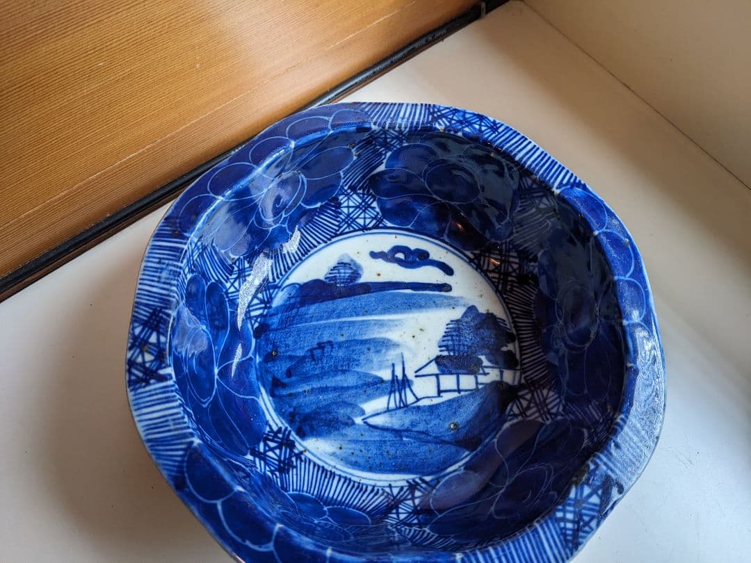 染付　ベロ藍　骨董　鉢　煮物等　お洒落