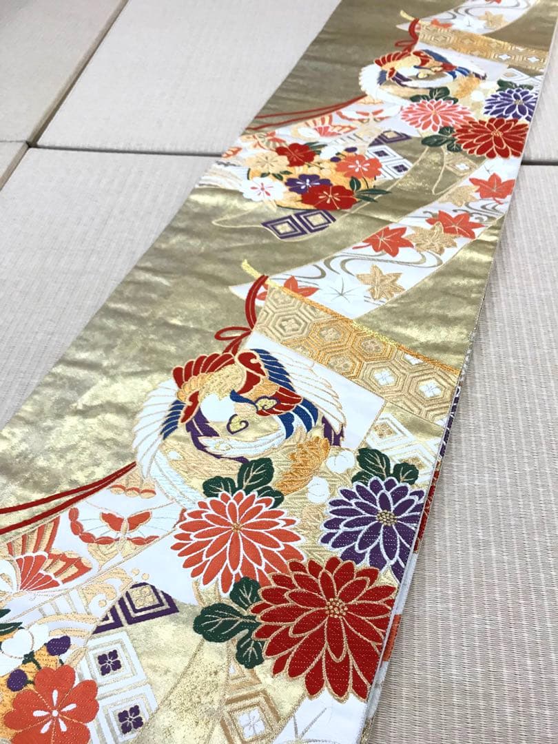 梅乃【135】正絹　振袖　フルセット　赤　大人　成人式　セット