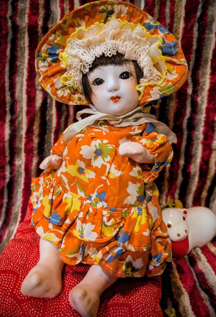 サクラビスク　アンティークビスクドール　大正ロマン　市松人形　文化人形
