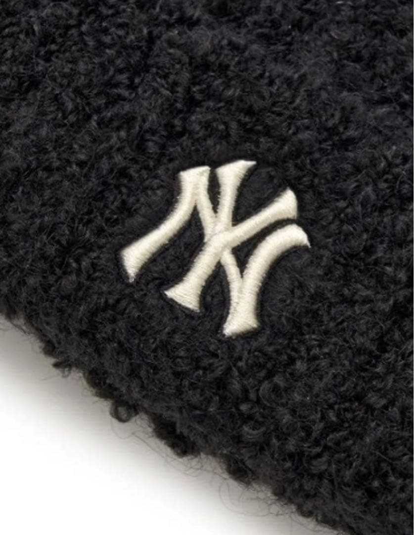 【新品未使用】MLBkorea　猫耳　ビーニー　ブラック　カリナ着用　大人気