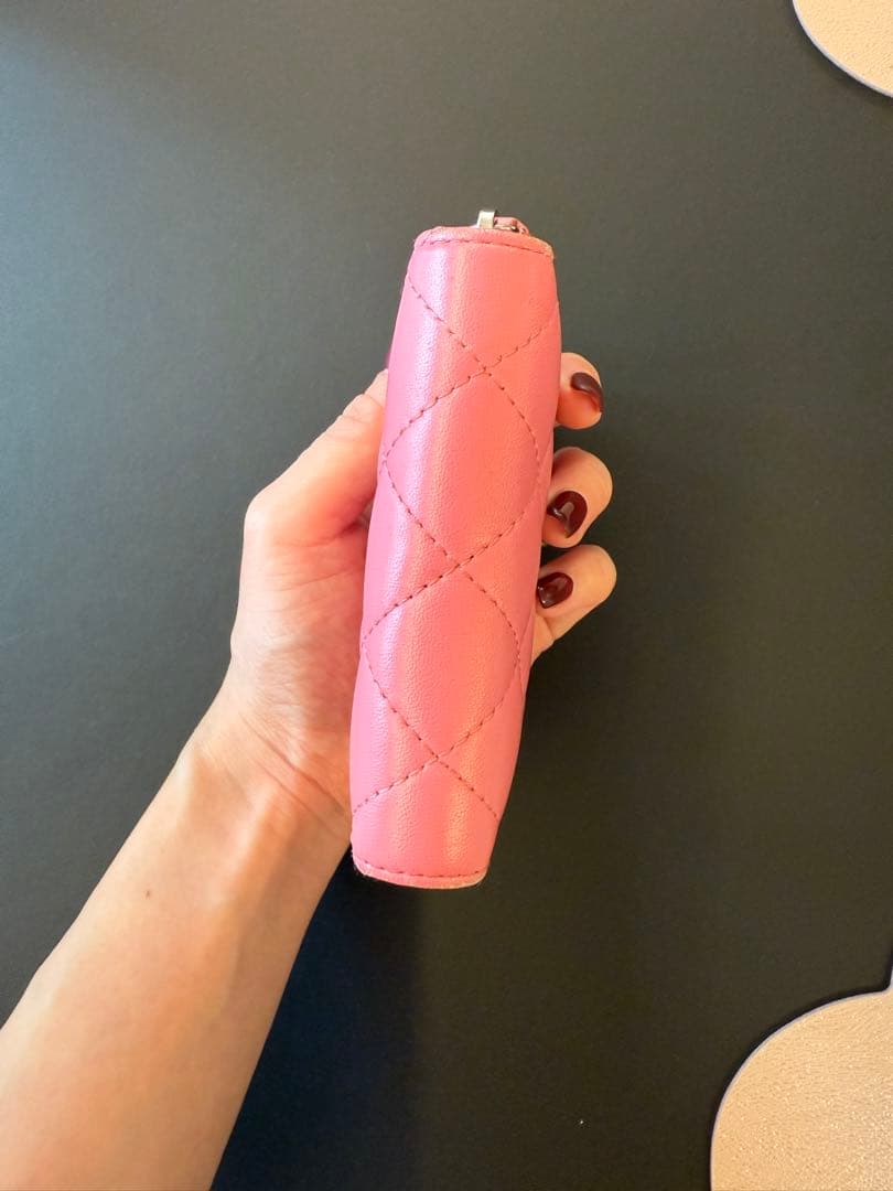 CHANEL ピンク キルティング ケース