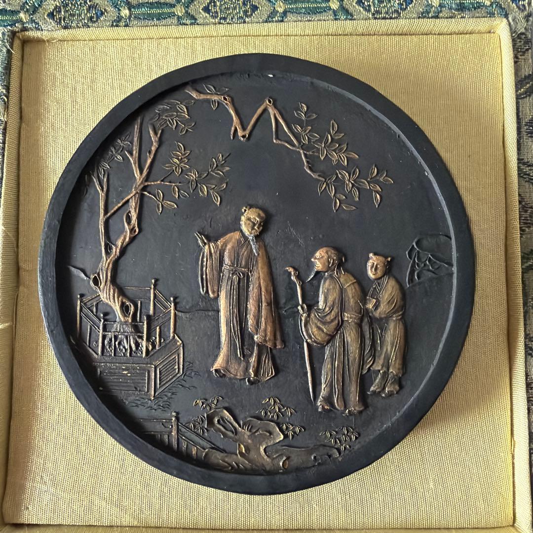 唐墨　墨　中国　胡開文　程君房　書道　習字　漢字　人物　専用箱入り