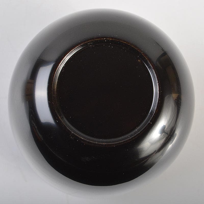 茶道具　塗師　牧田芳祥 作　あやめ蒔絵　長棗　共箱　V　R7229