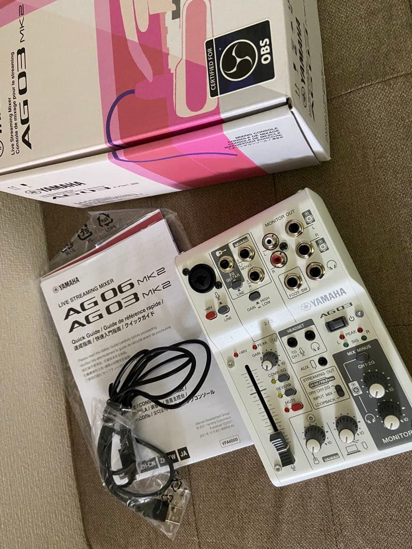 ag03mk2オーディオインターフェース