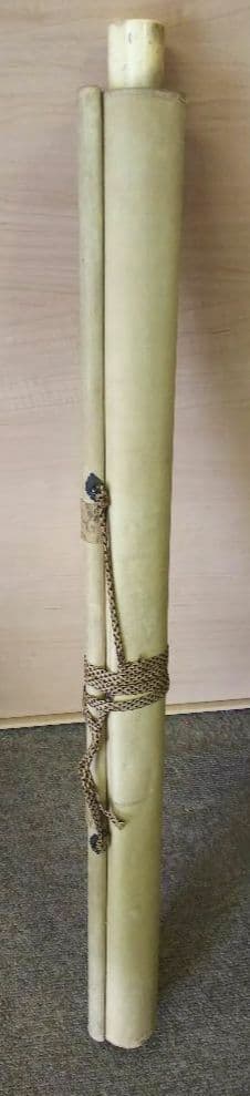 掛け軸　若翠　茶室二人