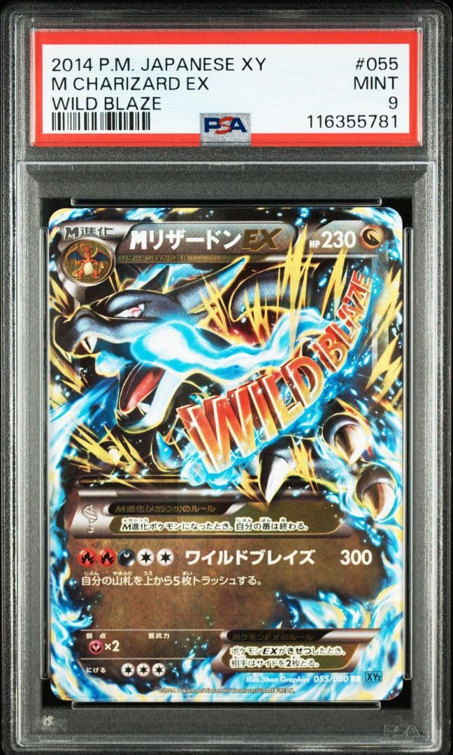 PSA10 MリザードンEX RR アンリミ XY2 ワイルドブレイズ