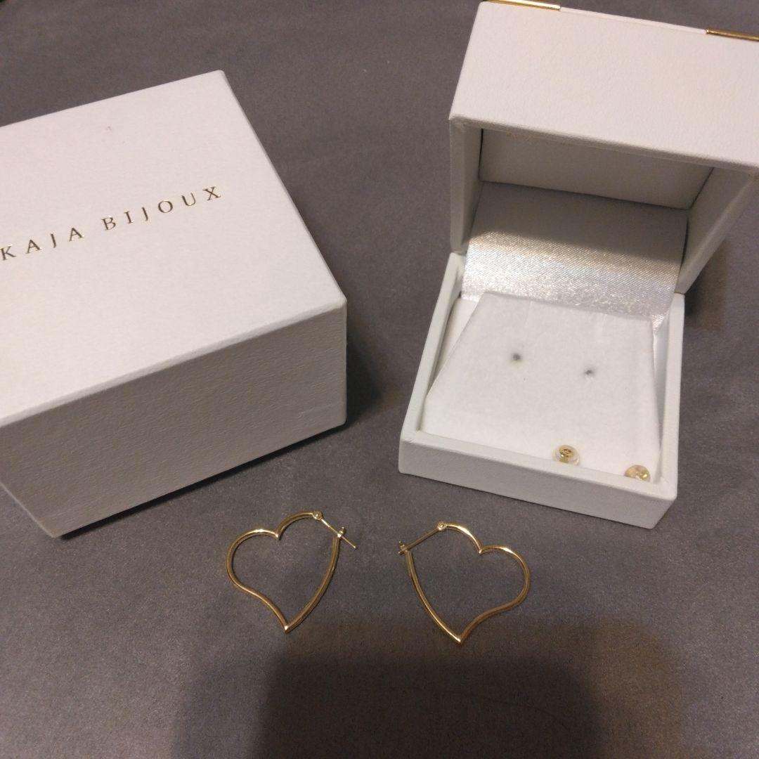 kaja bijoux スモールハートフープピアス