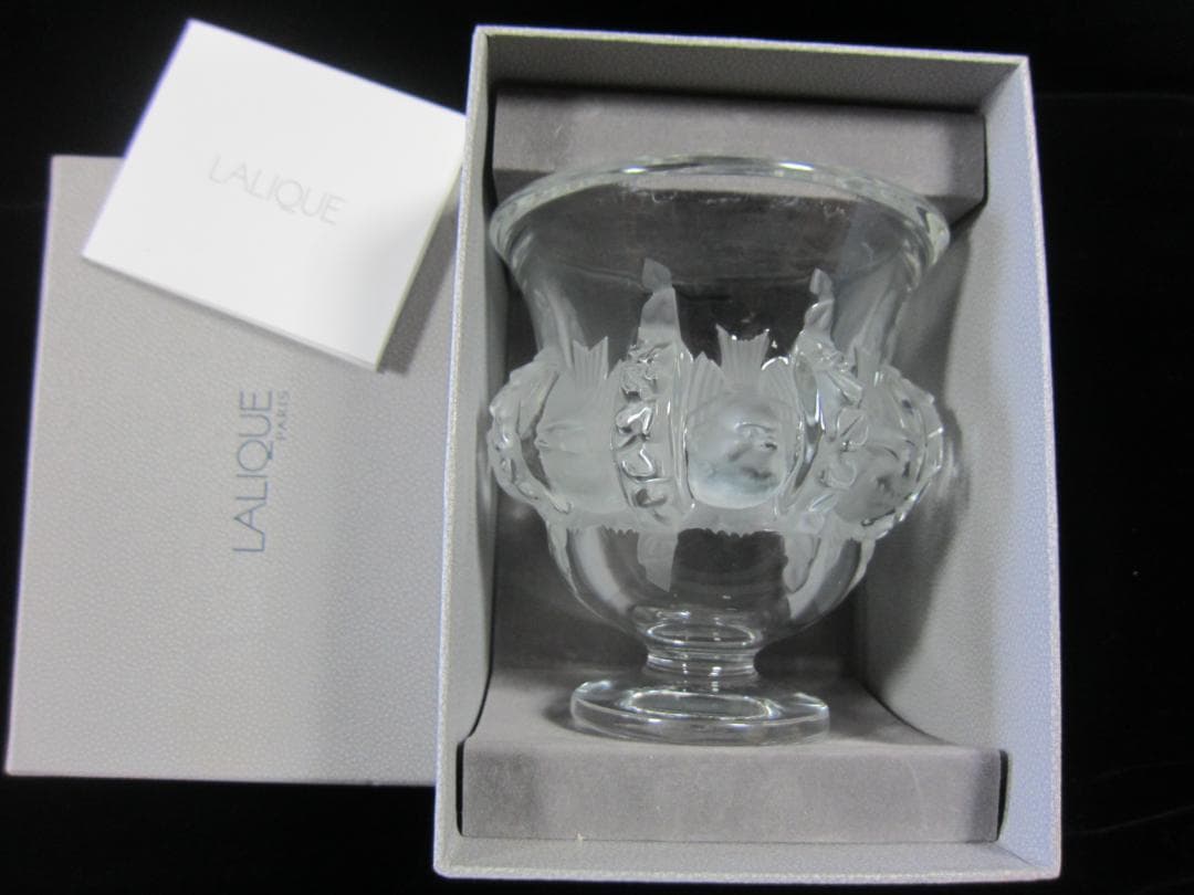 箱付き　ラリック　ダンピエール　花瓶（フラワーベース）