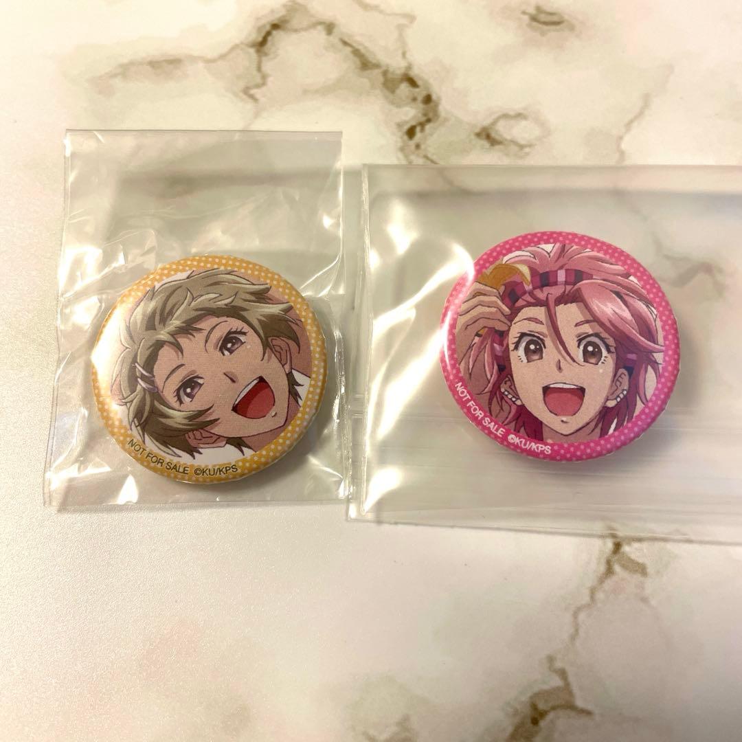 美男高校地球防衛部 鳴子硫黄 蔵王立 ミニ缶バッジ 特典 セット