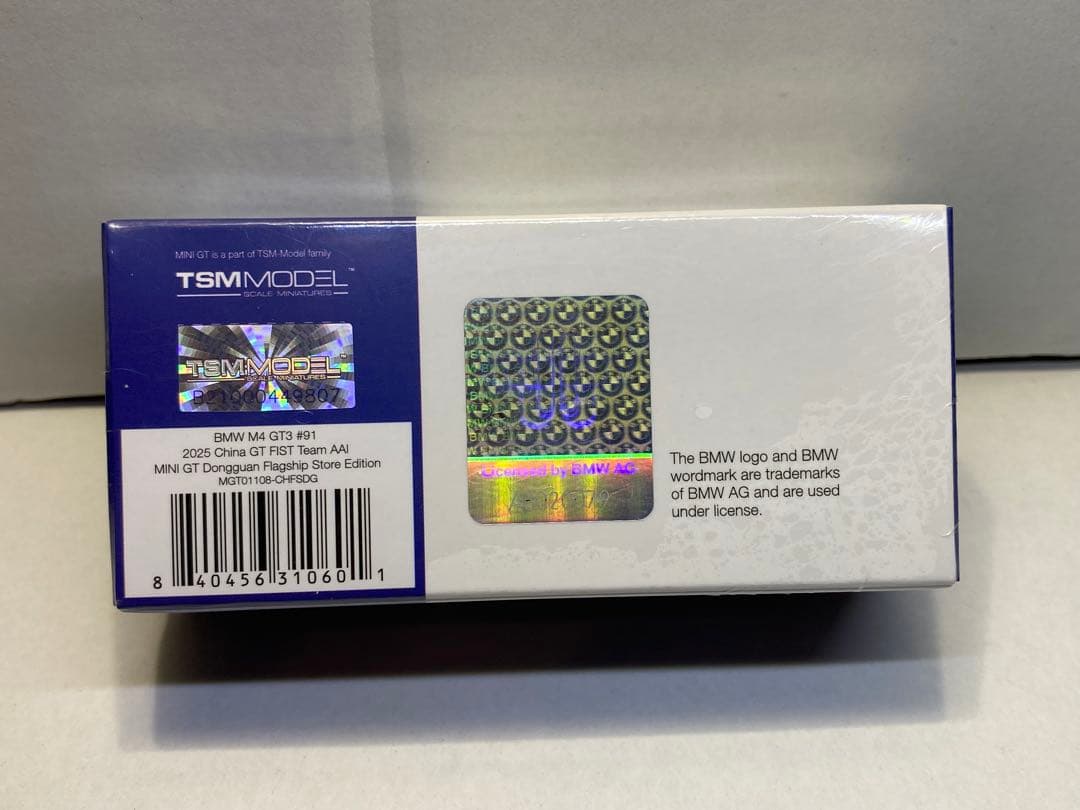 Hi様 MINIGT BMW M4 GT3 #91 中国東莞限定 新品未開封