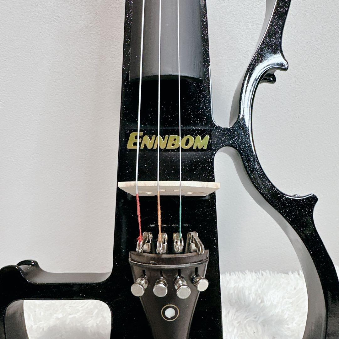 ENNBOM　サイレントバイオリン　HVPV-30　新品弦　ケース付属　4/4