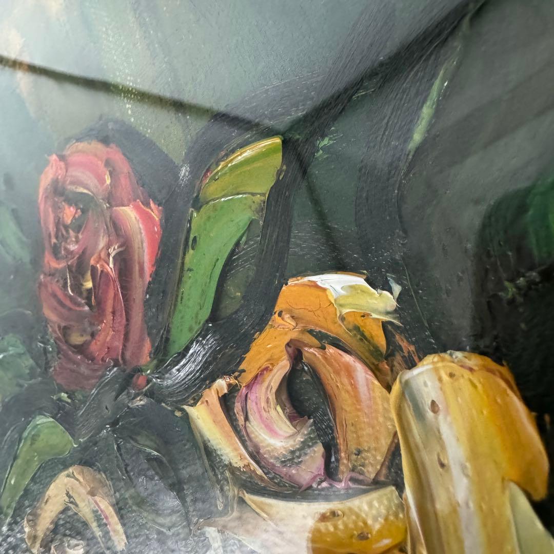 絵画作家 湯浅洋子さんの油彩画【薔薇】ばら