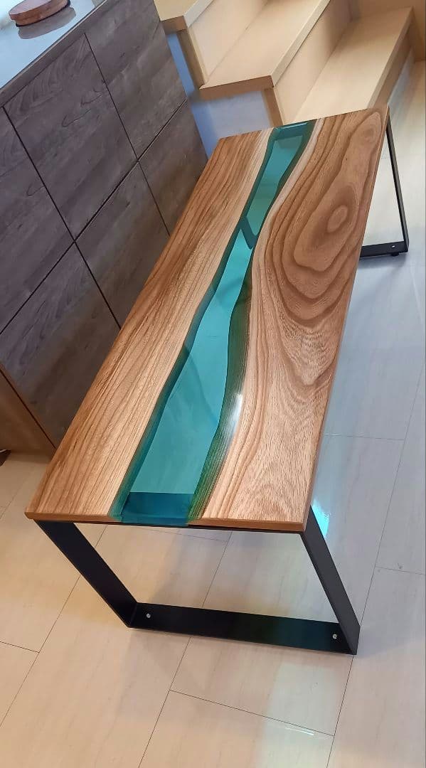 リバーテーブル　レジンテーブル　ローテーブル　センターテーブル　コーヒーテーブル