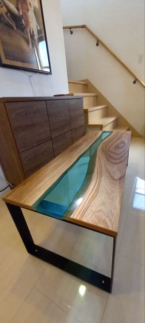 リバーテーブル　レジンテーブル　ローテーブル　センターテーブル　コーヒーテーブル