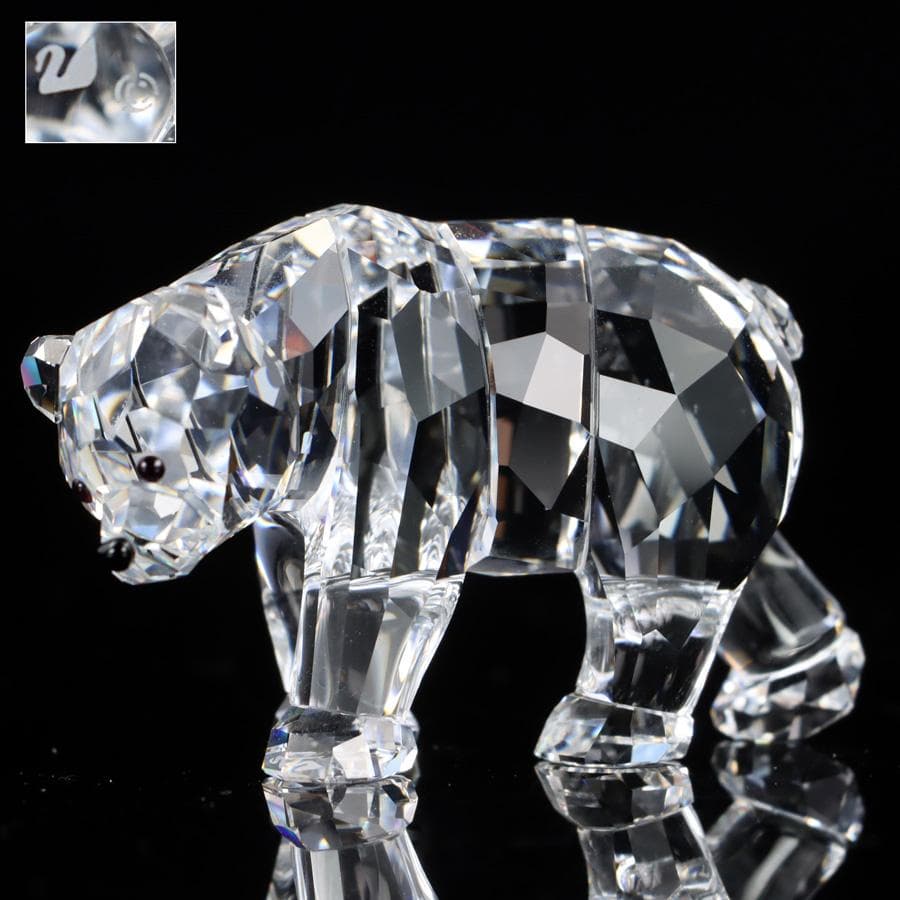 Y2435-9 スワロフスキー クリスタル マザーベア オブジェ