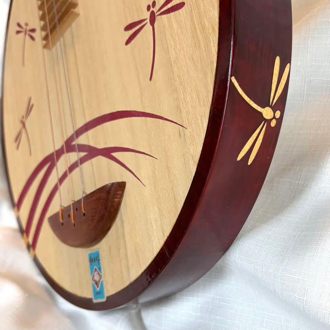 民族楽器 月琴 専用ケース 教本付き