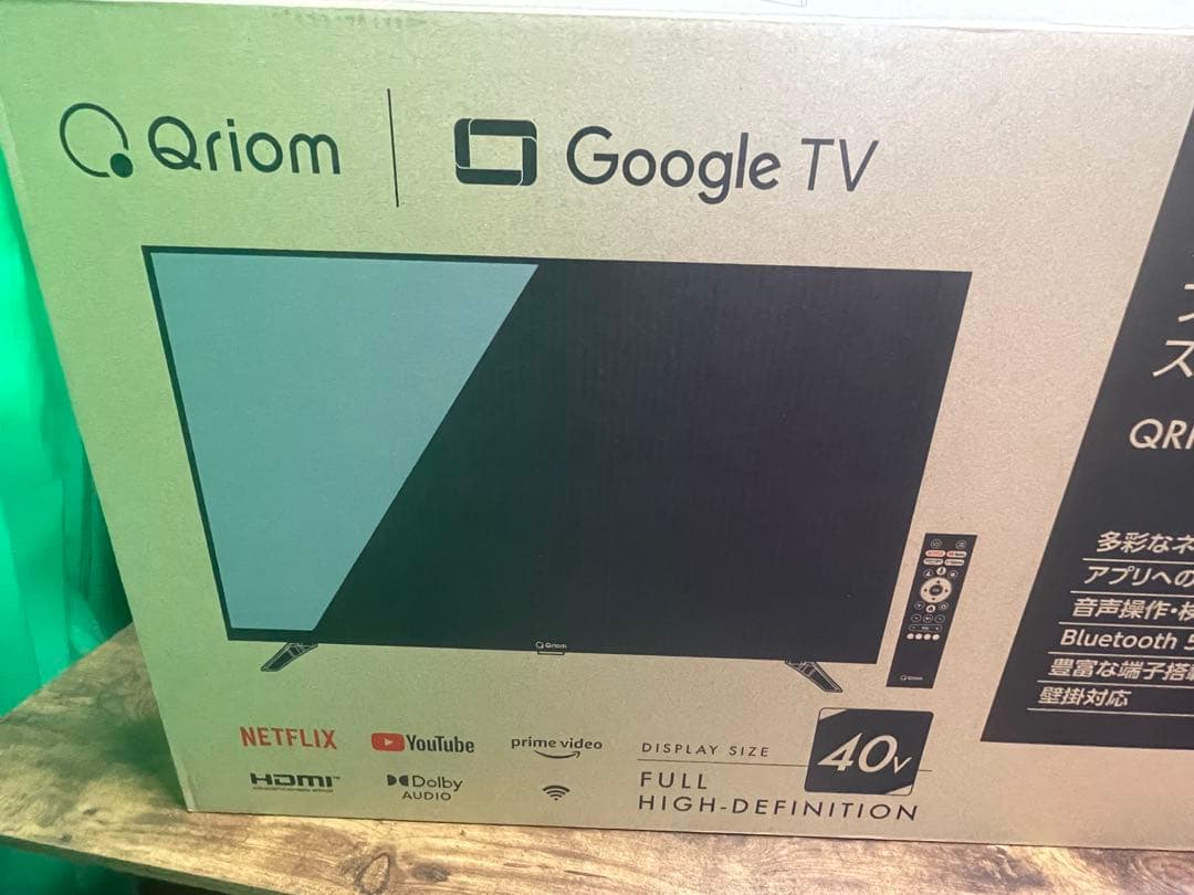 Qriom 40インチ Google TV 本体