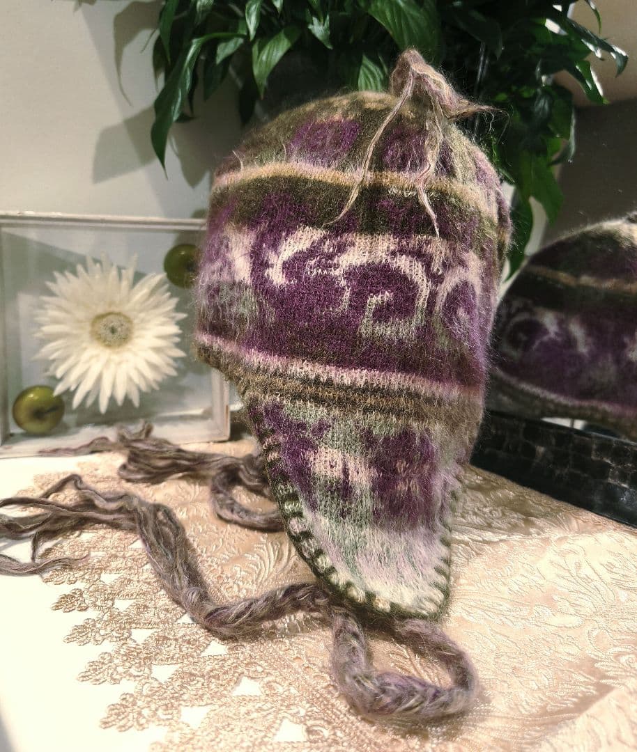 ヴィヴィアンウェストウッド　ニットキャップ　耳当て　希少