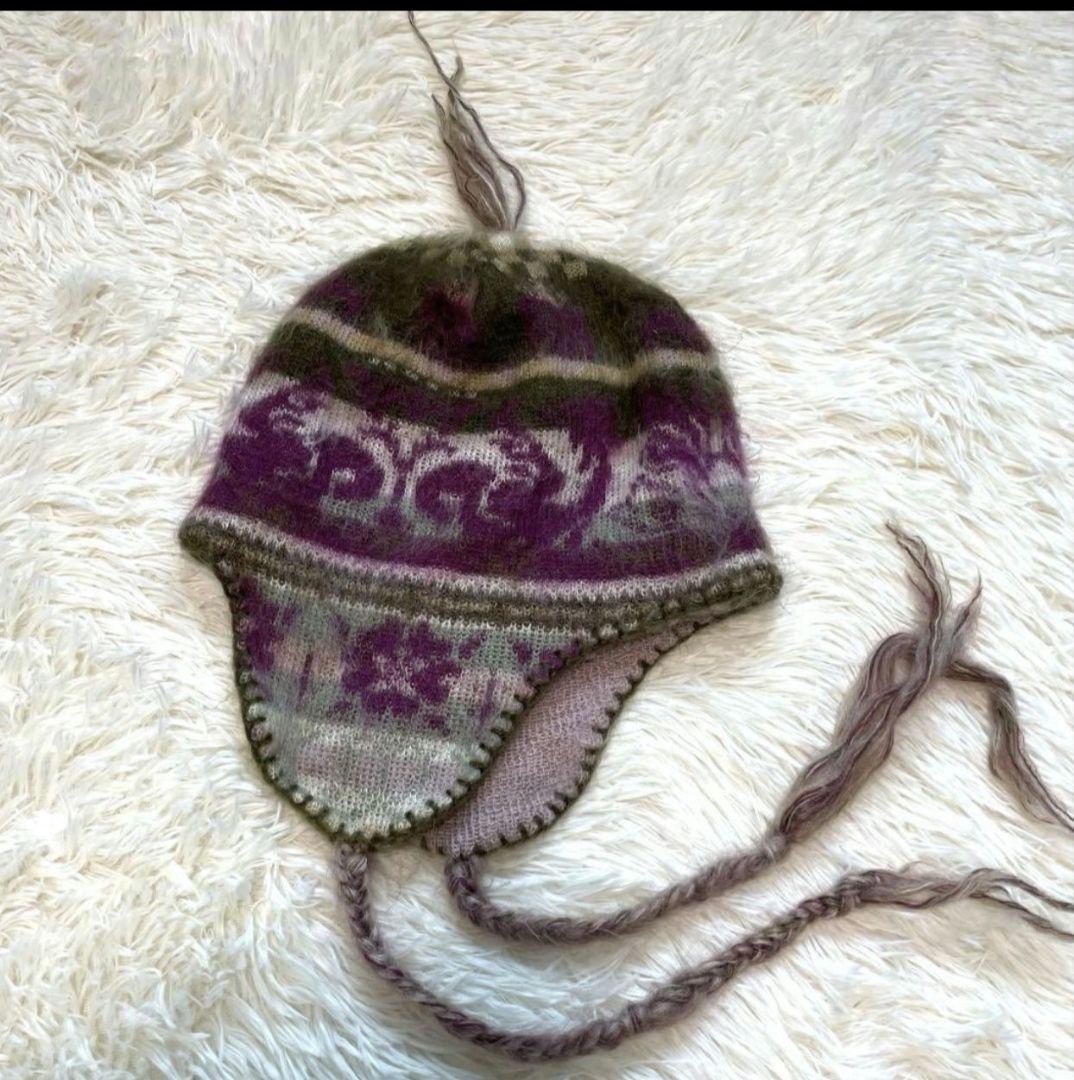 ヴィヴィアンウェストウッド　ニットキャップ　耳当て　希少