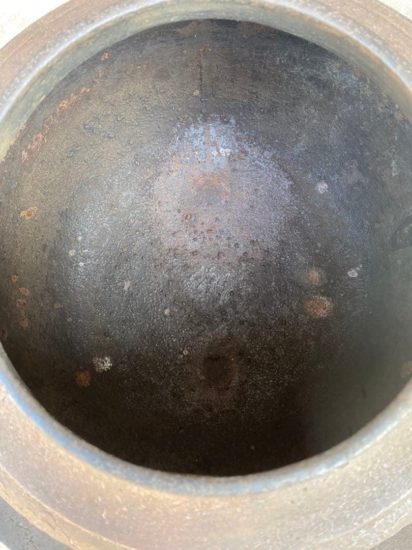 特大　茶釜　囲炉裏　鉄瓶　大型　南部鉄器　骨董