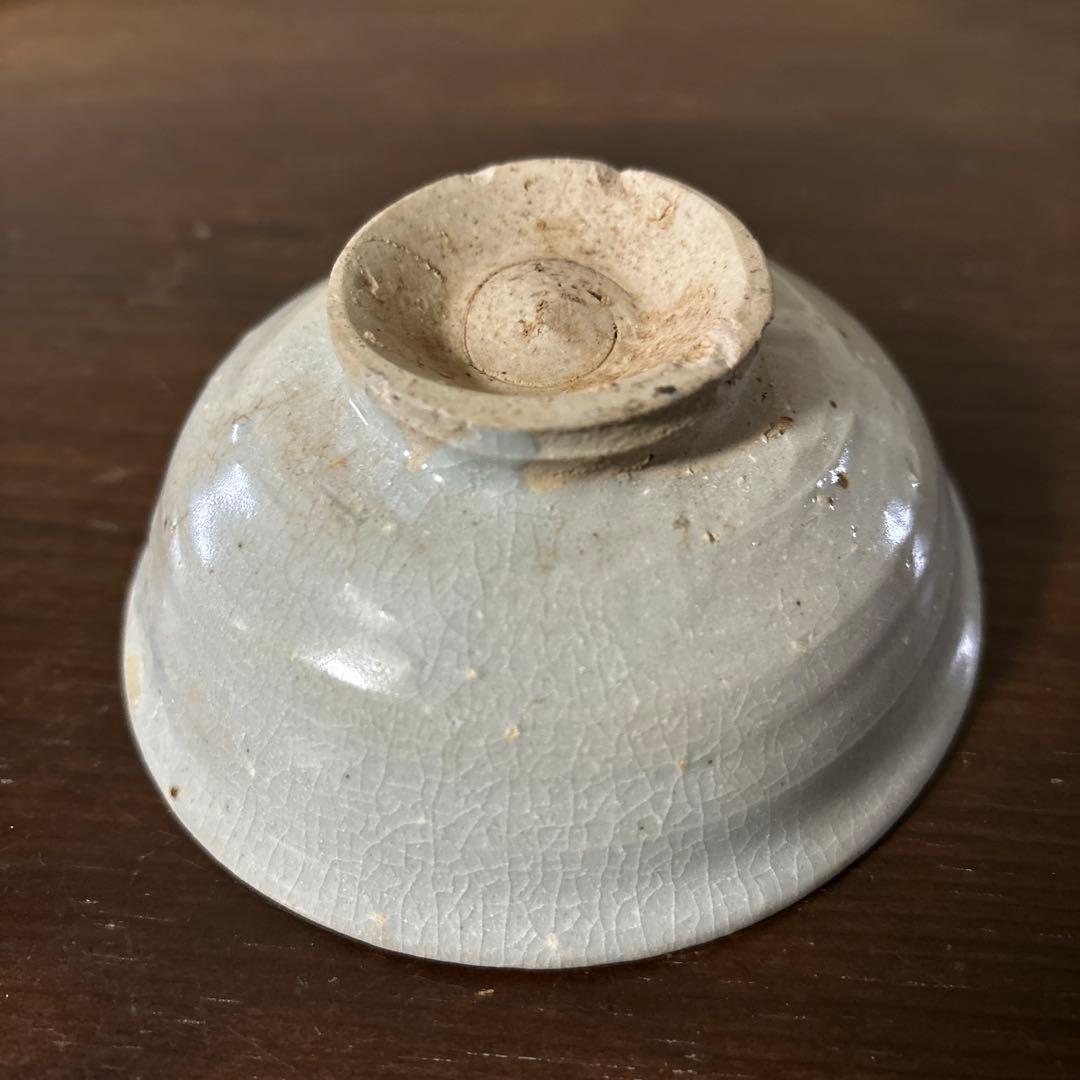 李朝盃　小鉢　白磁　堅手　小服茶碗　韓国アンティーク　古道具　古民芸　古陶磁