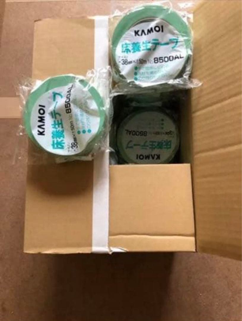 カモ井 床養生テープ 8500-AL 大箱1箱30巻入