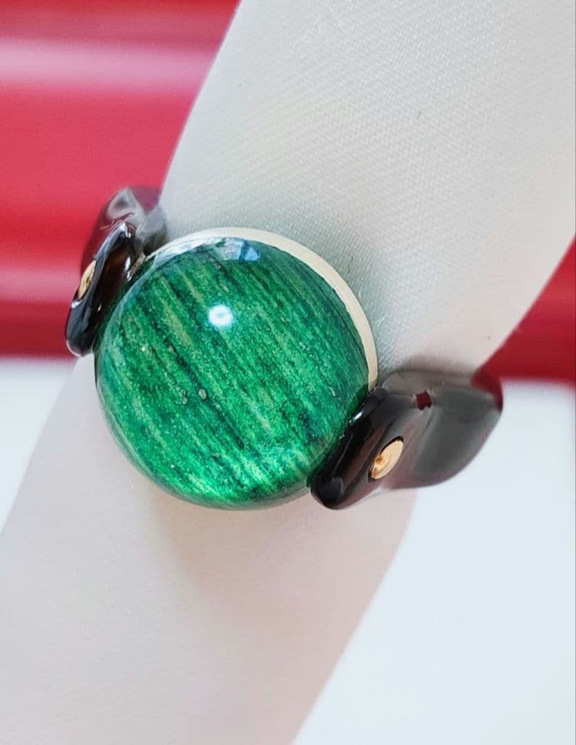 新入荷 天然アンバー 本鼈甲 リング