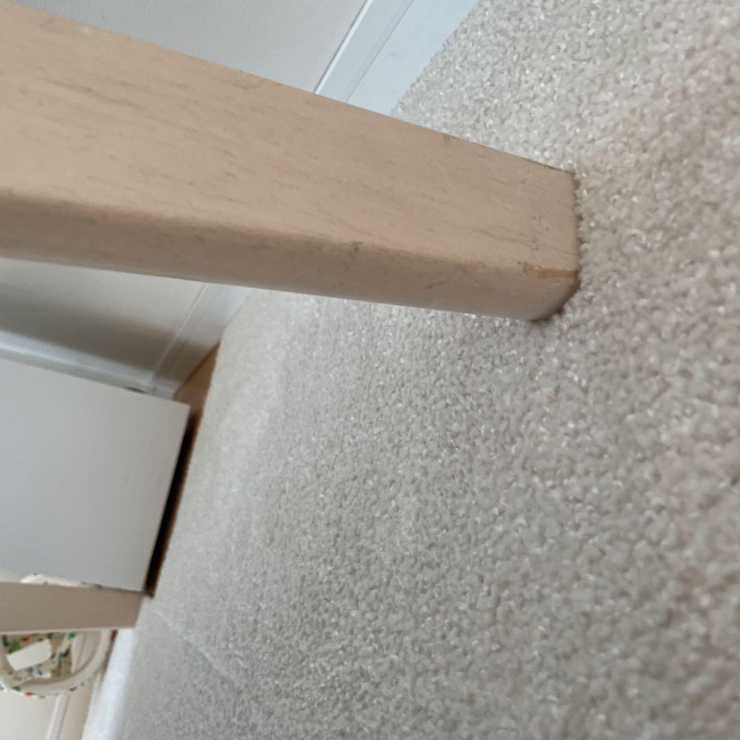 木製ダイニングテーブルとグレー椅子セット［直接譲渡］［江東区］