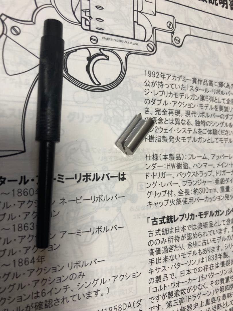 スタールアーミーリボルバー　予備パーツ付き　未発火　モデルガン　ハートフォード