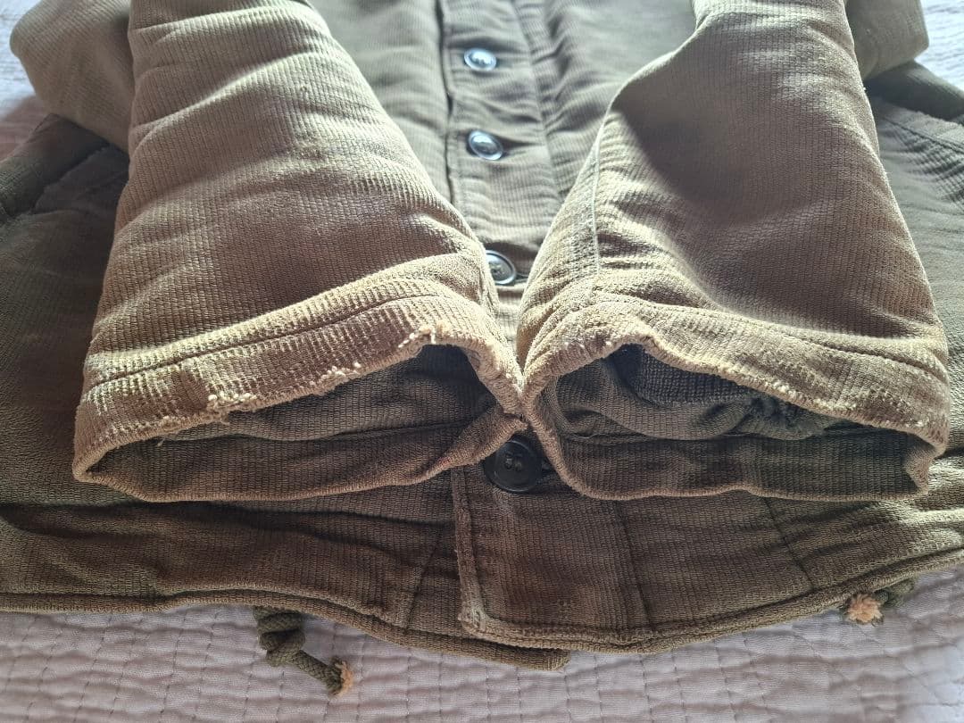 ヴィンテージ　40s 米軍 US NAVY N-1デッキジャケット　太畝ピケ　L