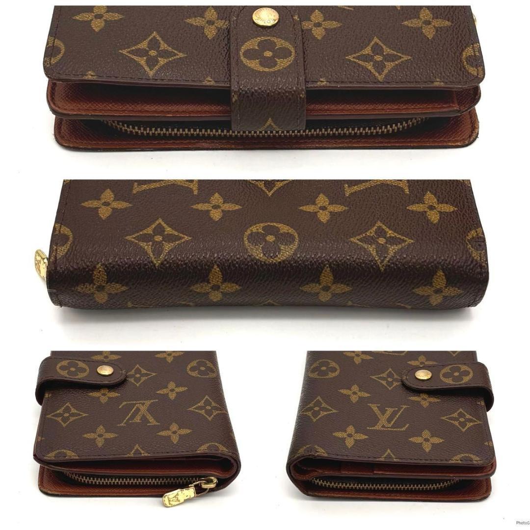 ルイヴィトン モノグラム ポルトパピエジップ ラウンドファスナー 二つ折り財布