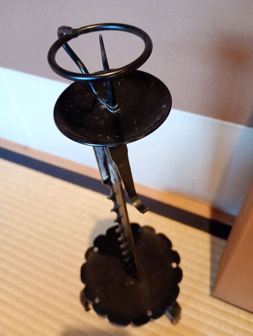 【茶道具】膳燭 夜咄道具 燭台 灯具　その他981