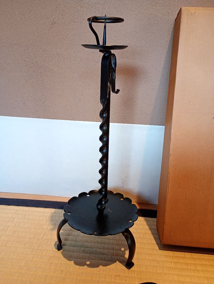 【茶道具】膳燭 夜咄道具 燭台 灯具　その他981