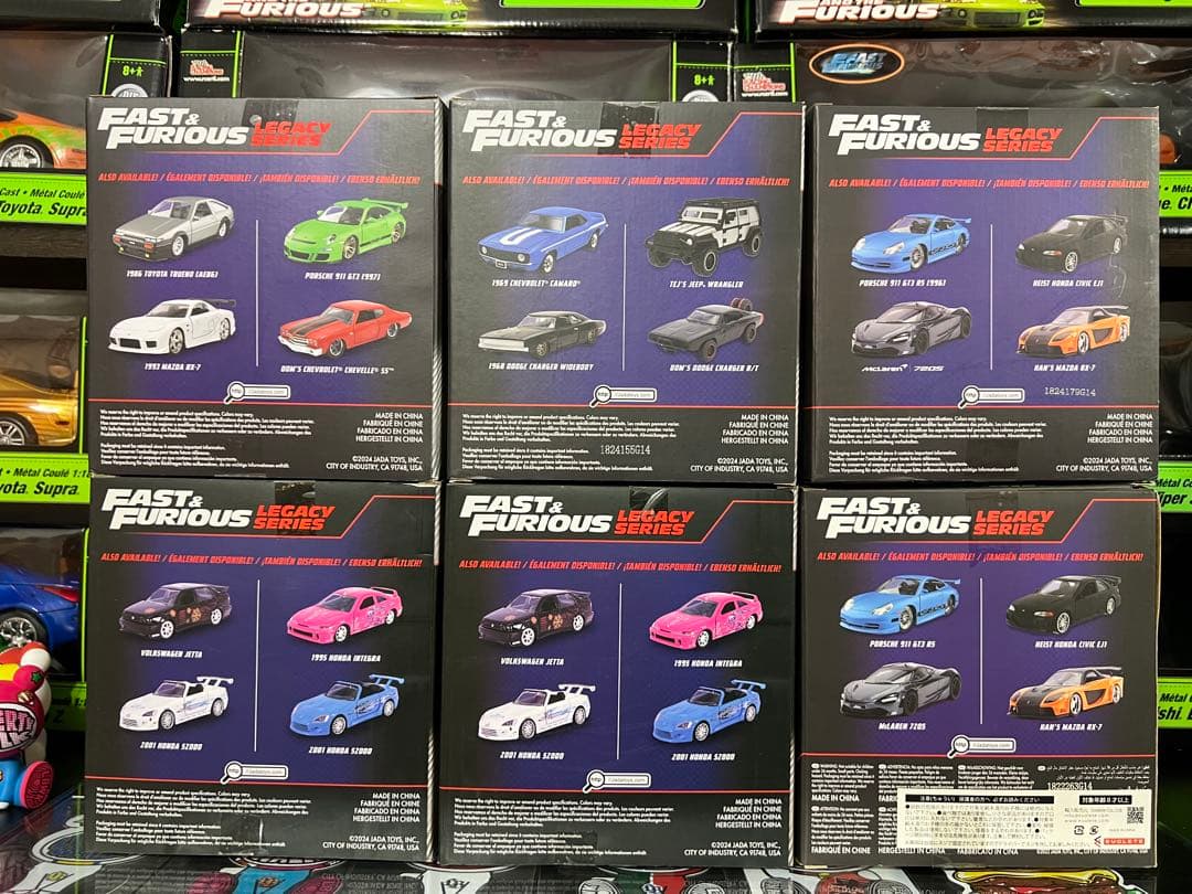 JADA Fast & Furious Legacy Series 12台セット