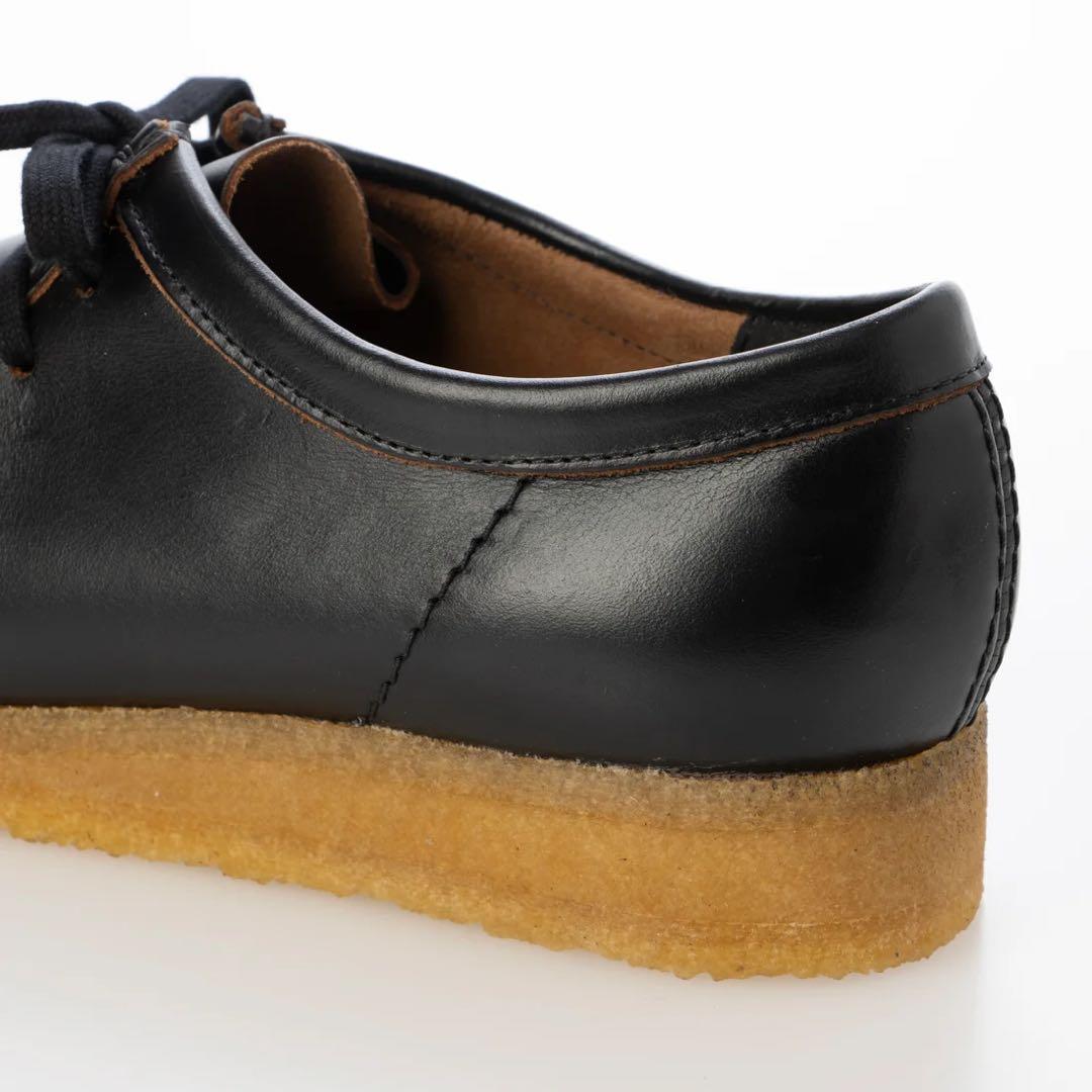 クラークスワラビー　BLACK Smooth Leathe