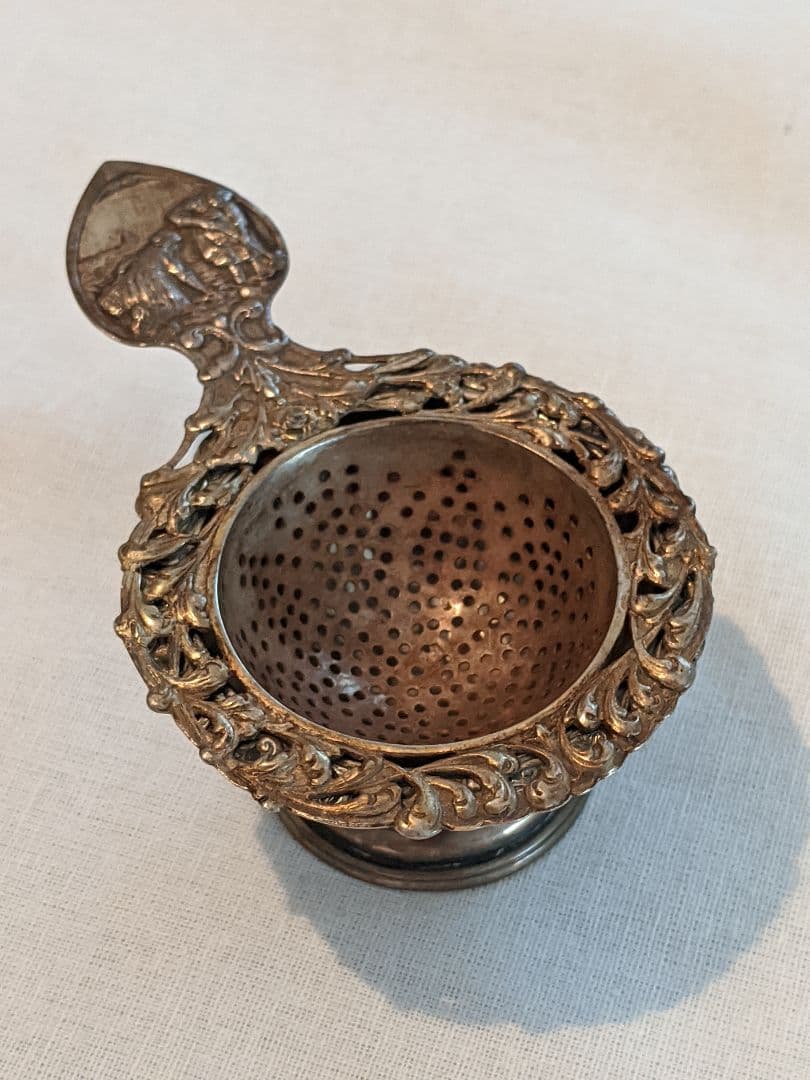 ティー ストレーナー シルバー アンティーク 銀製 茶こし