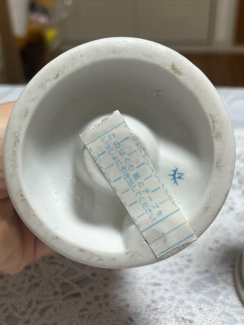 ジノリ　アンティーク イタリア製 フィギュリン磁器人形2点セット