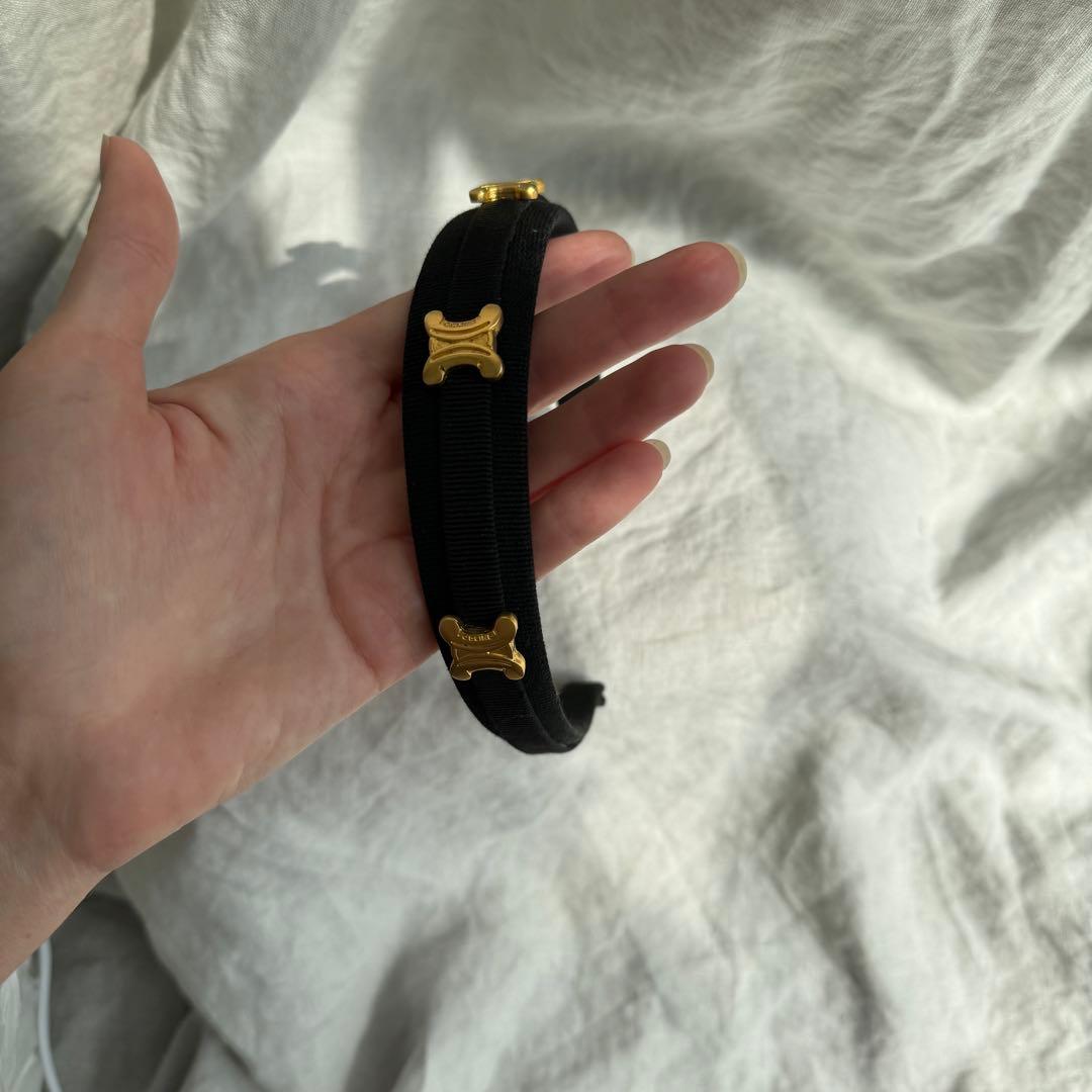 Celine セリーヌ　ヴィンテージ　トリオンフ　マカダム カチューシャ