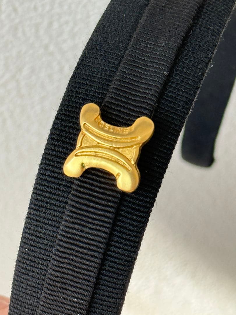 Celine セリーヌ　ヴィンテージ　トリオンフ　マカダム カチューシャ