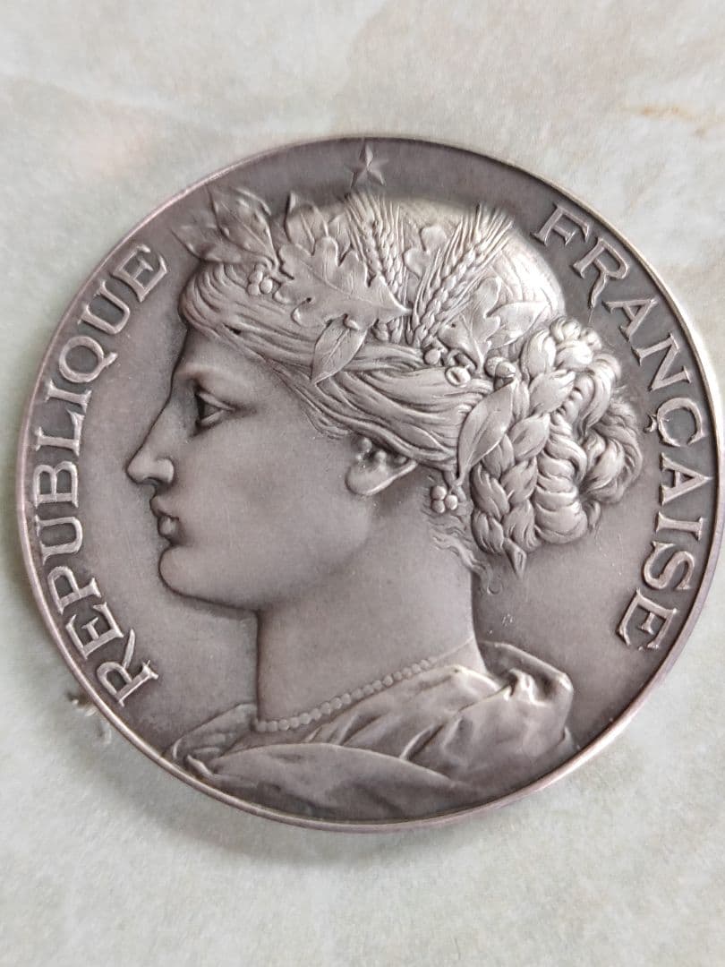 【超レア】1880's フランス マリアンヌ シルバー 銀メダル