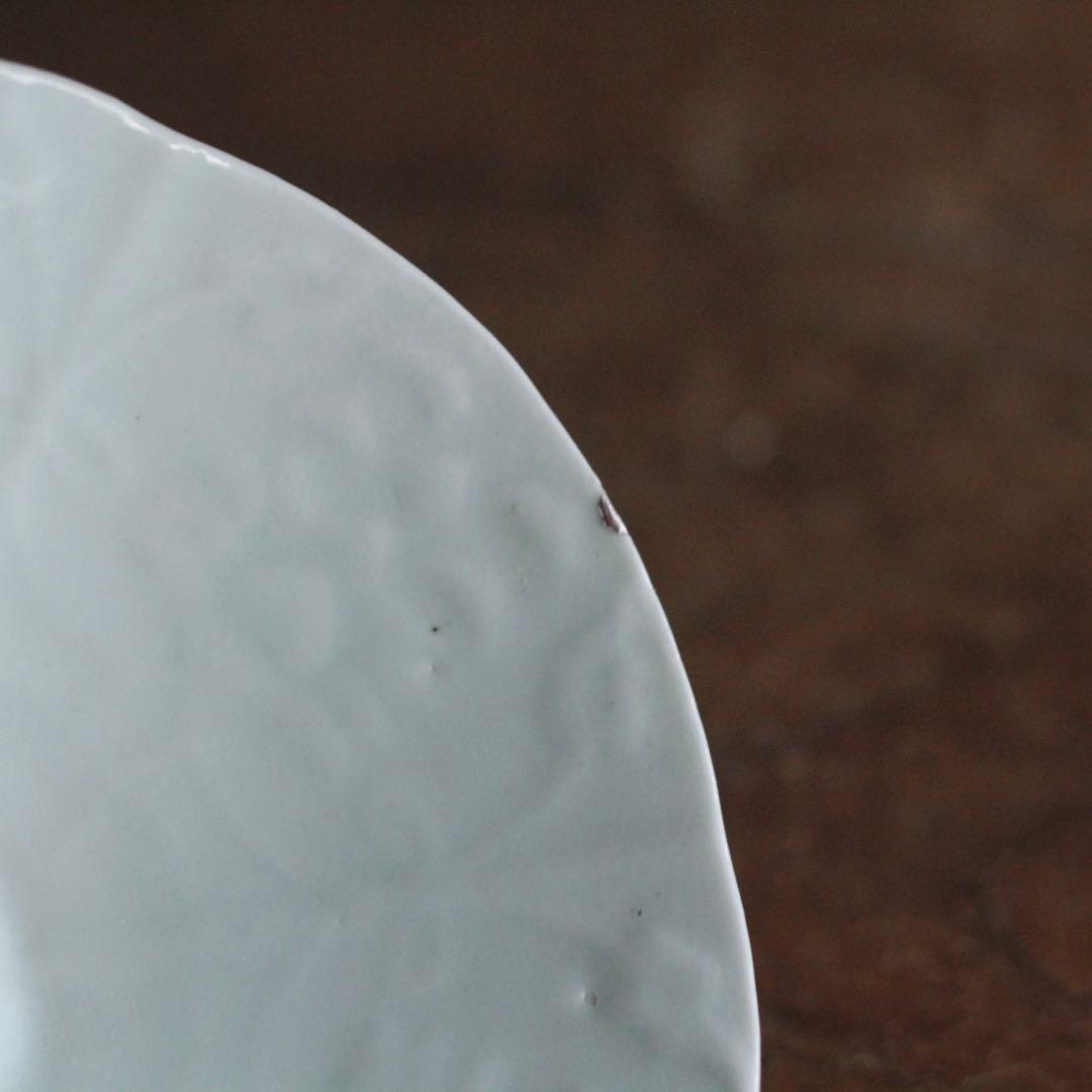 古伊万里 白磁 陽刻 茶碗 茶道具 古美術 古道具 アンティーク