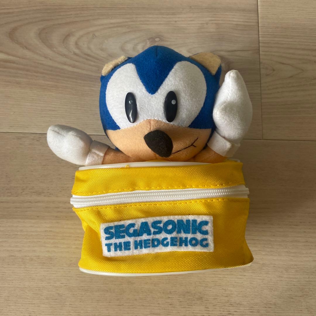 セガ ソニック ぬいぐるみ ポーチ型　　平成レトロ　希少　レア　非売品　1994