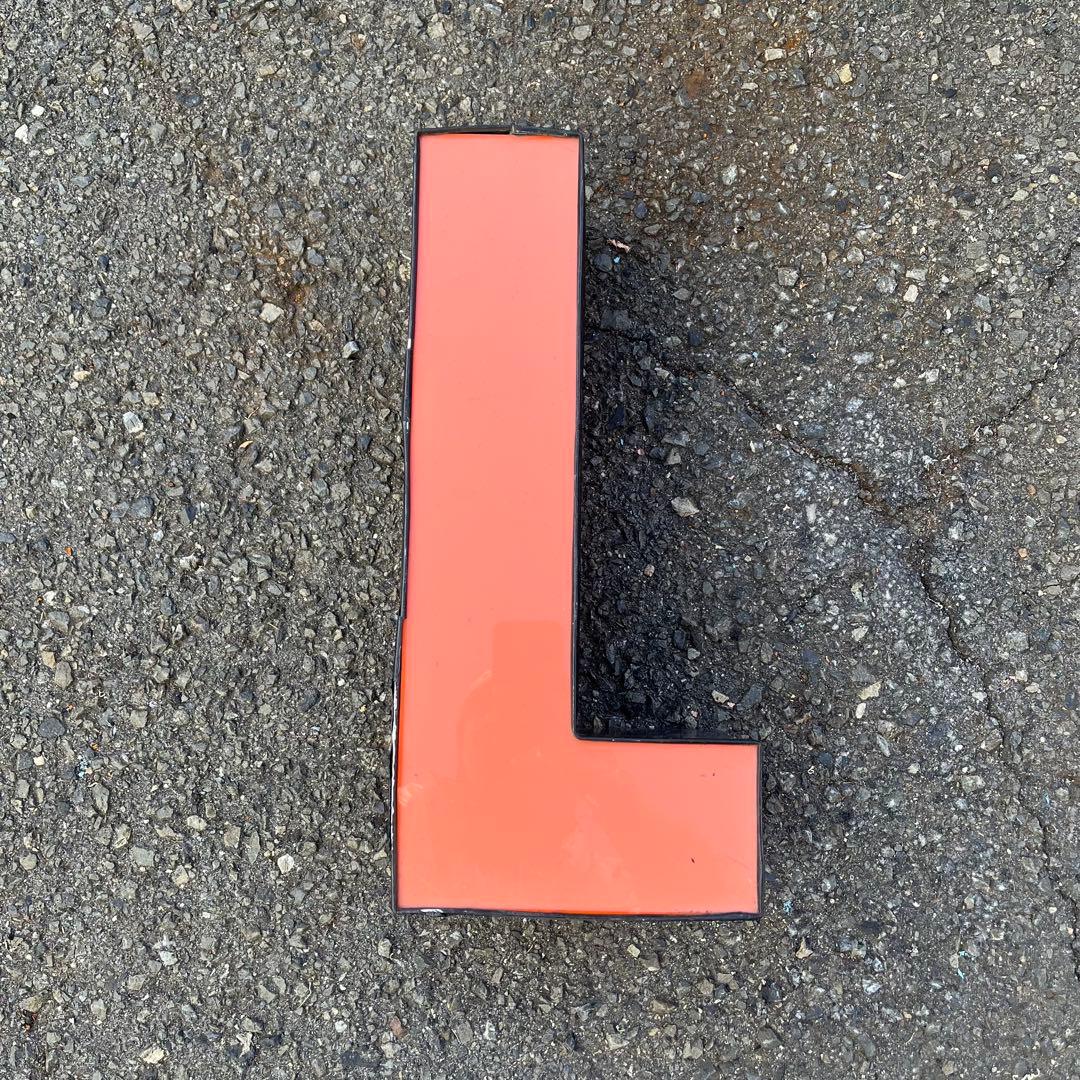 L 看板 アルファベット レターサイン 文字 アメリカ ビンテージ アンティーク