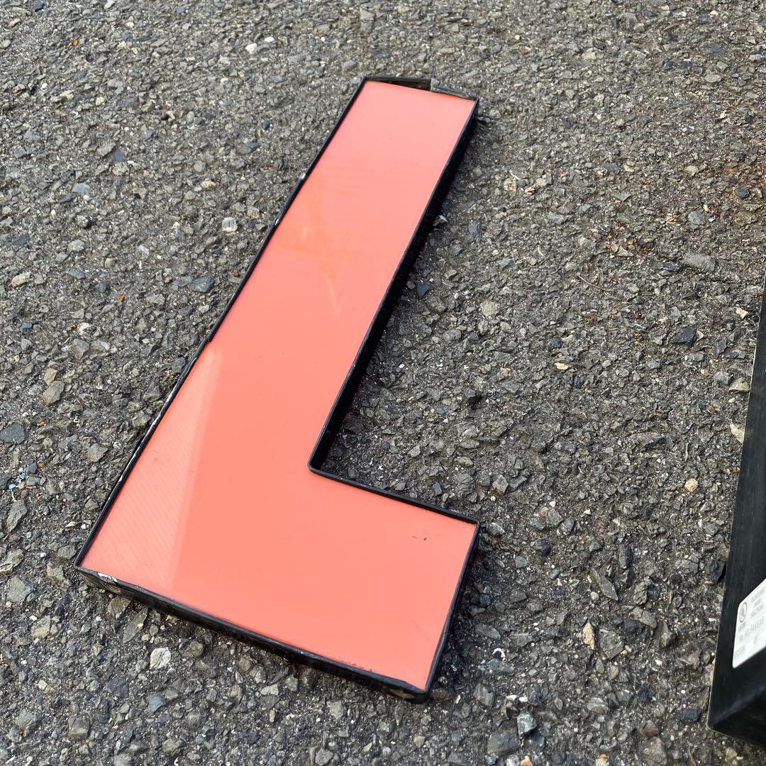 L 看板 アルファベット レターサイン 文字 アメリカ ビンテージ アンティーク