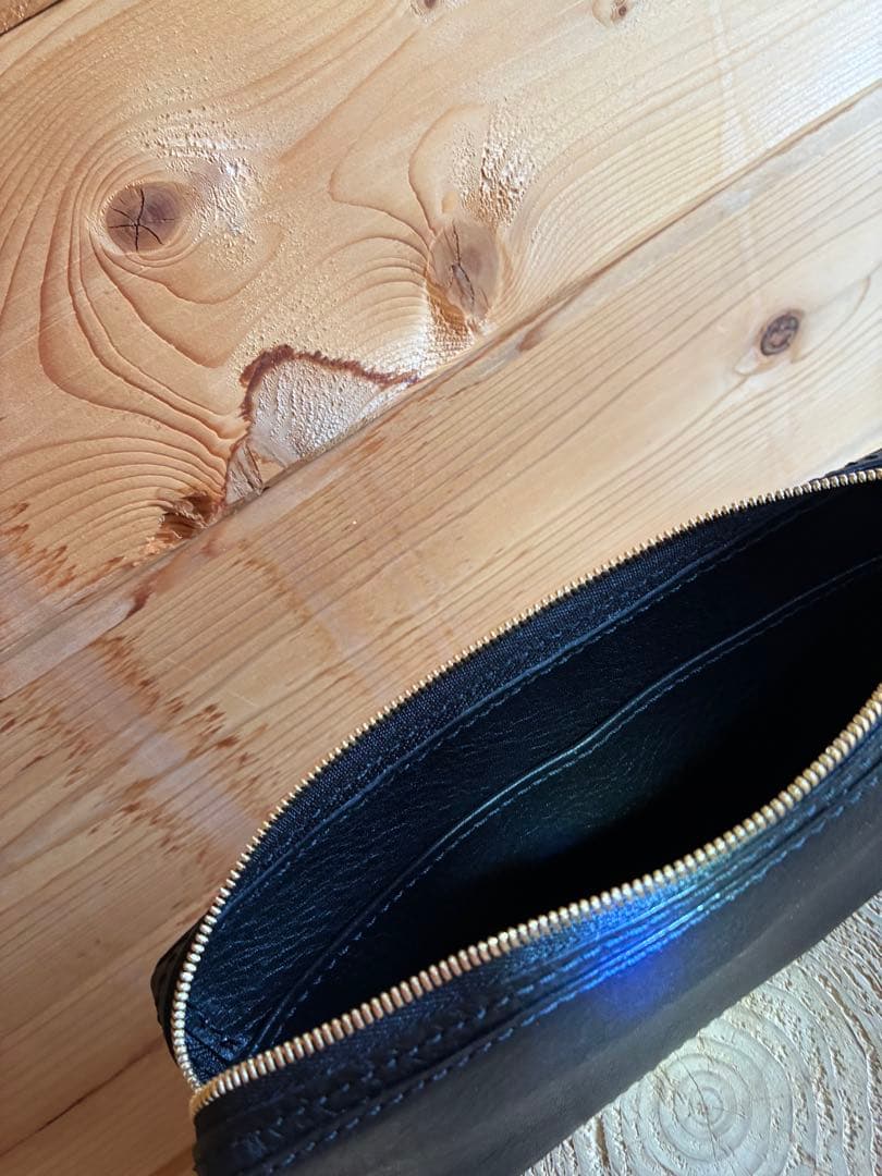 【オーダーメイド】ミドルウォレット　ルガトショルダー　ダブルステッチ　キャンモア