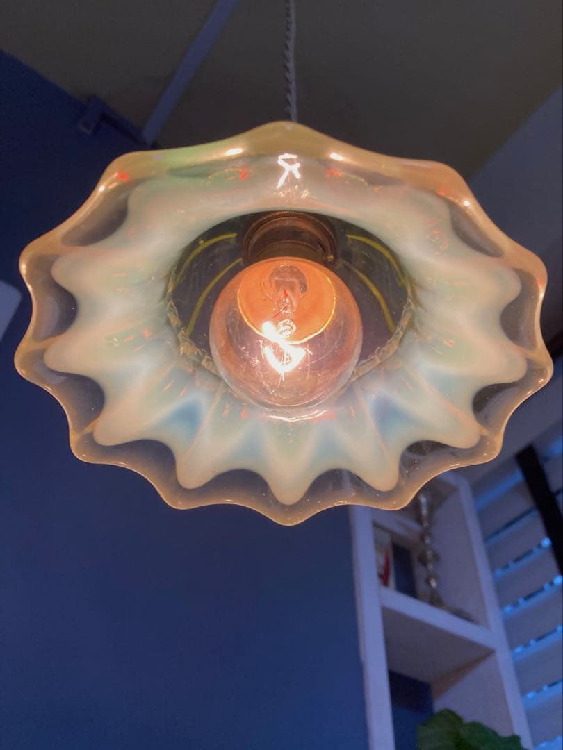 ヴァセリンガラス　【John Walsh】　シェードとランプスタンド　☆専用☆