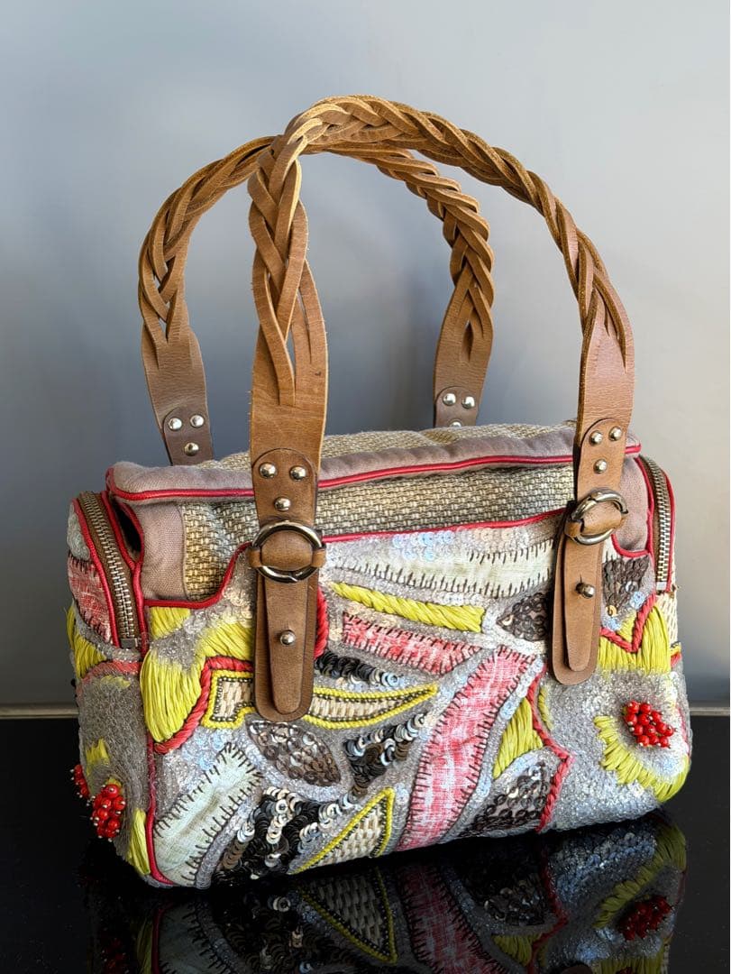 未使用　JAMIN PUECH ジャマンピュエッシュ　ビーズ　ショルダー　タグ有