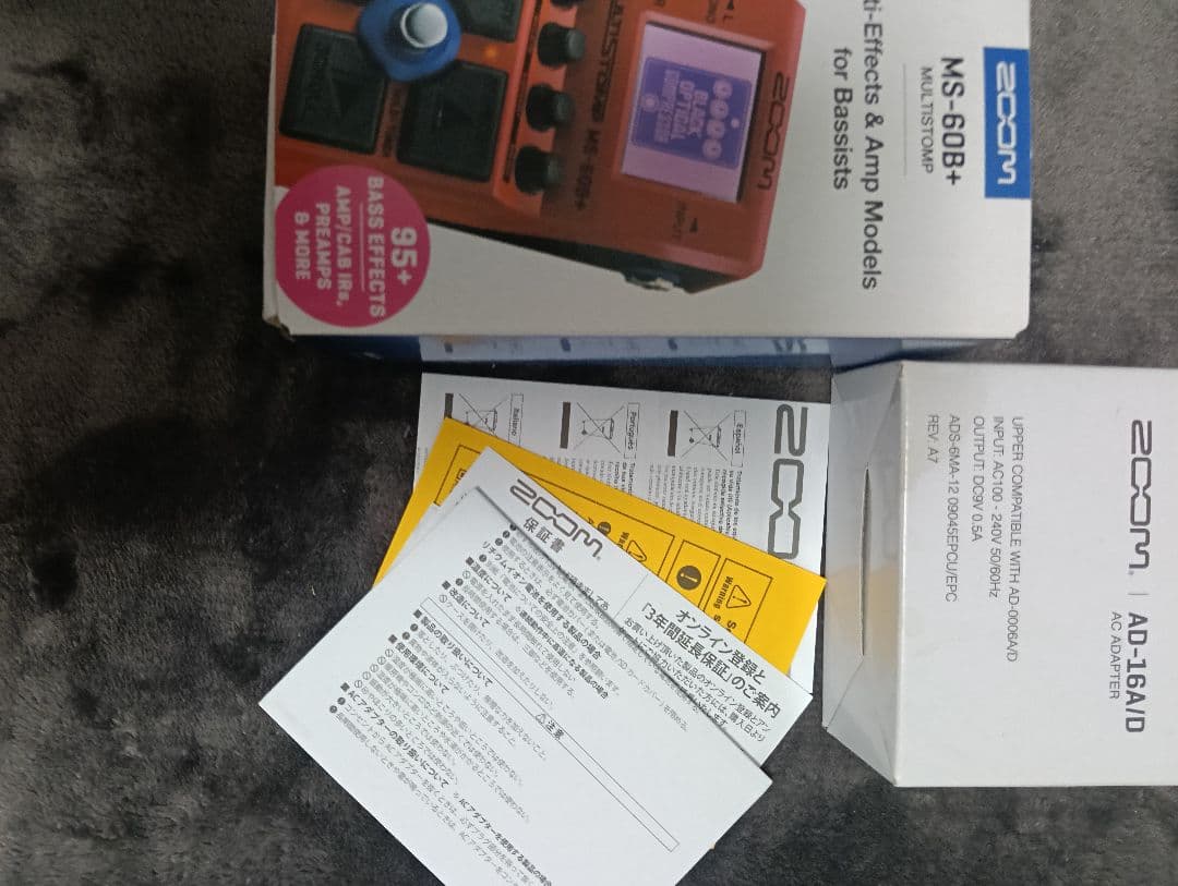 ZOOM MS60B+　純正アダプター付き