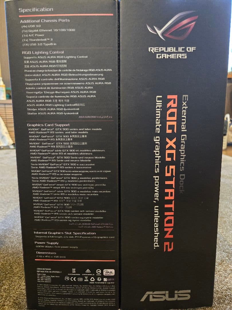 ASUS ROG XG STATION 2 ＋ GTX1080 セット eGPU